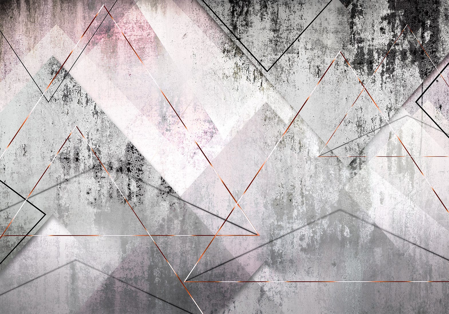 Fototapetes ar abstrakta rakstu - Trijstūra perspektīva Tapetenshop.lv