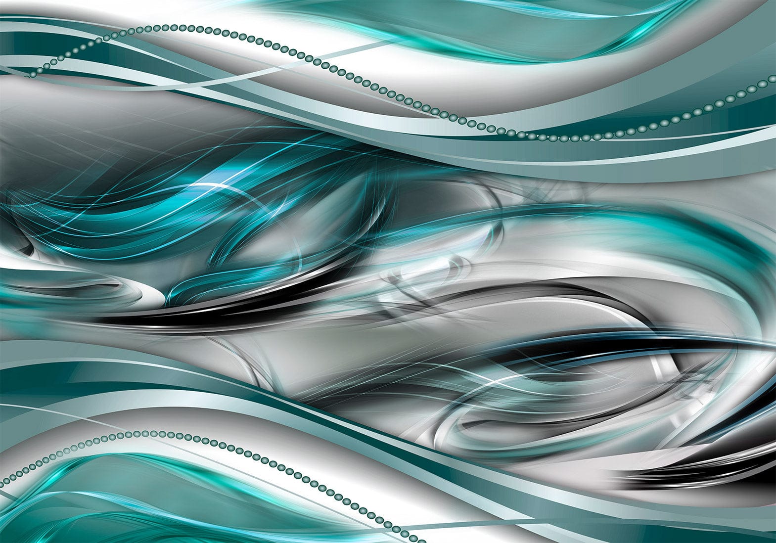 Fototapetes ar abstrakta rakstu - Tuneļi (zaļš) Tapetenshop.lv