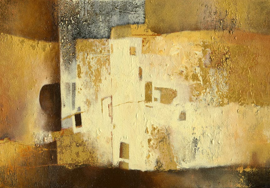 Fototapetes ar abstrakta rakstu - Zelta dīvainība Tapetenshop.lv