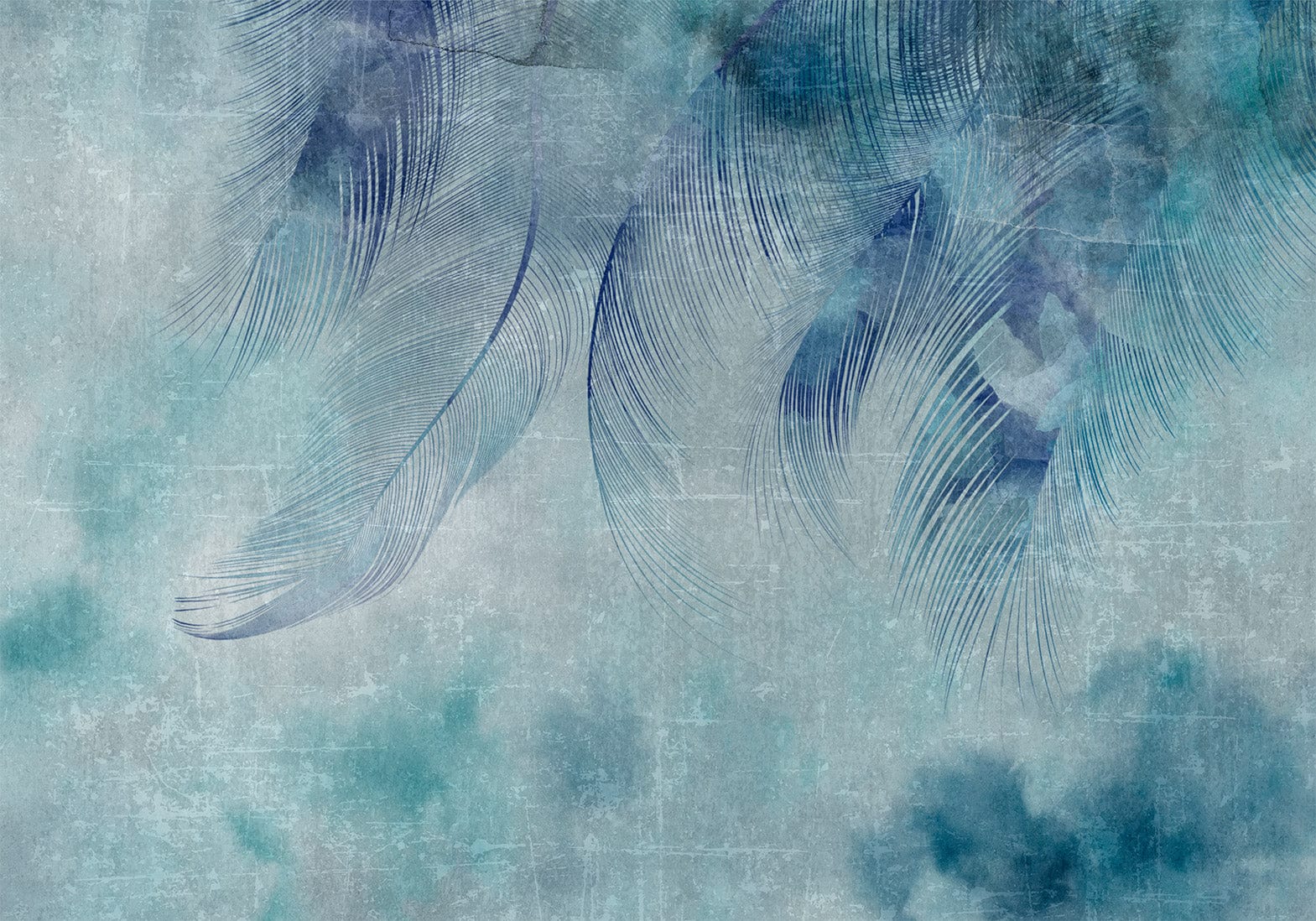 Fototapetes ar abstrakta rakstu - Zils Kupidons Tapetenshop.lv