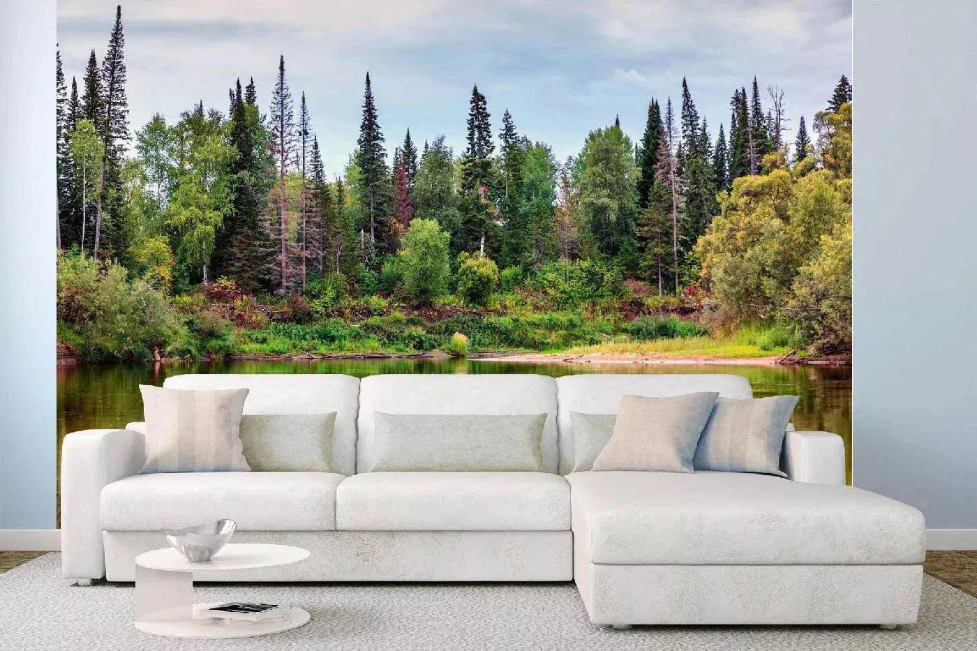 Fototapetes ar dabu - Ainava ar upi, 375x250 cm D-ART