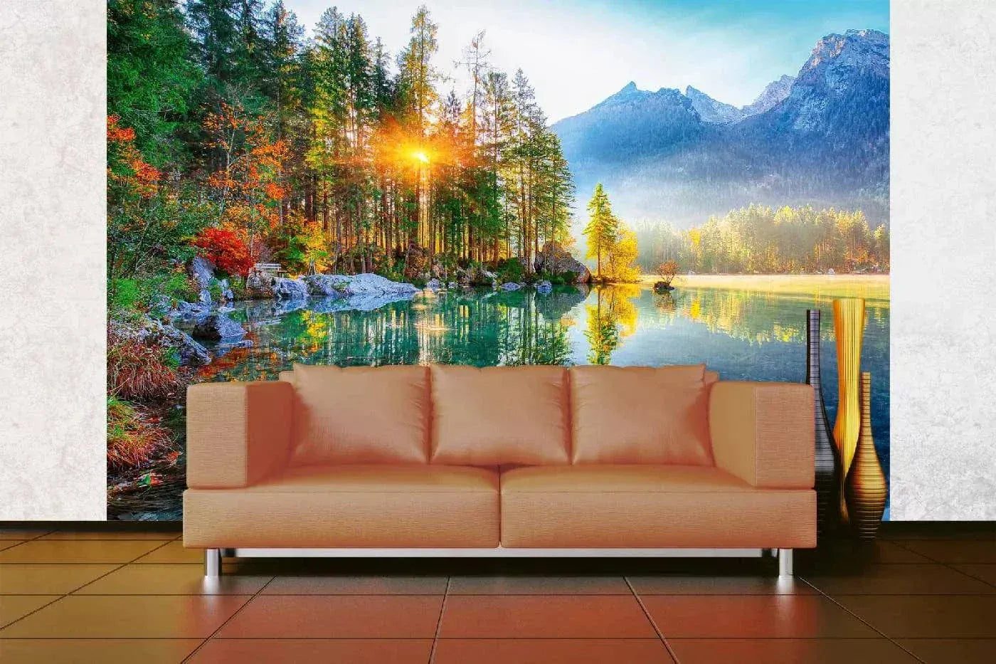 Fototapetes ar dabu - Hintersee ezers, 375x250 cm D-ART