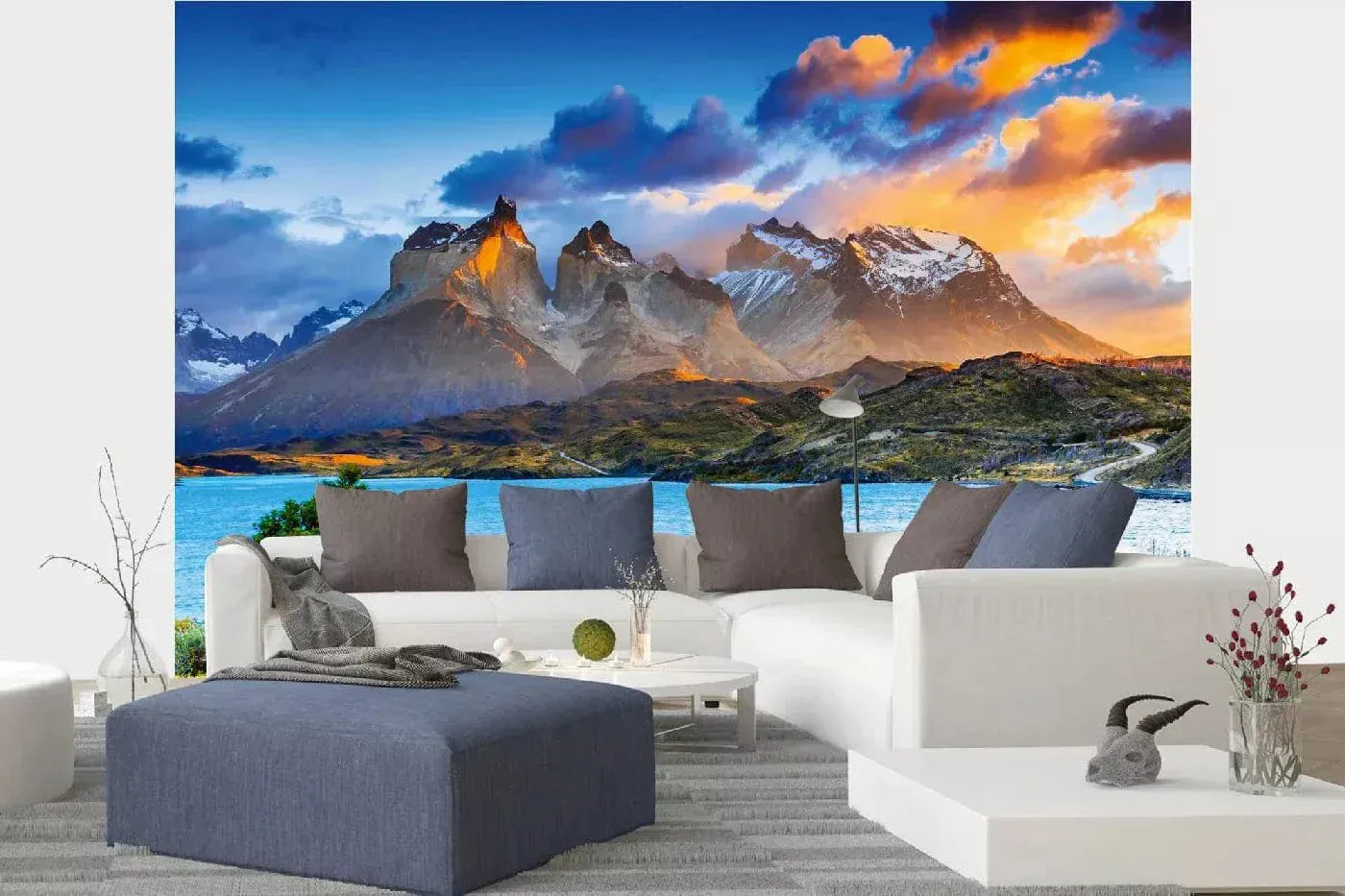 Fototapetes ar dabu - Pehoe ezera saullēkts, 375x250 cm D-ART