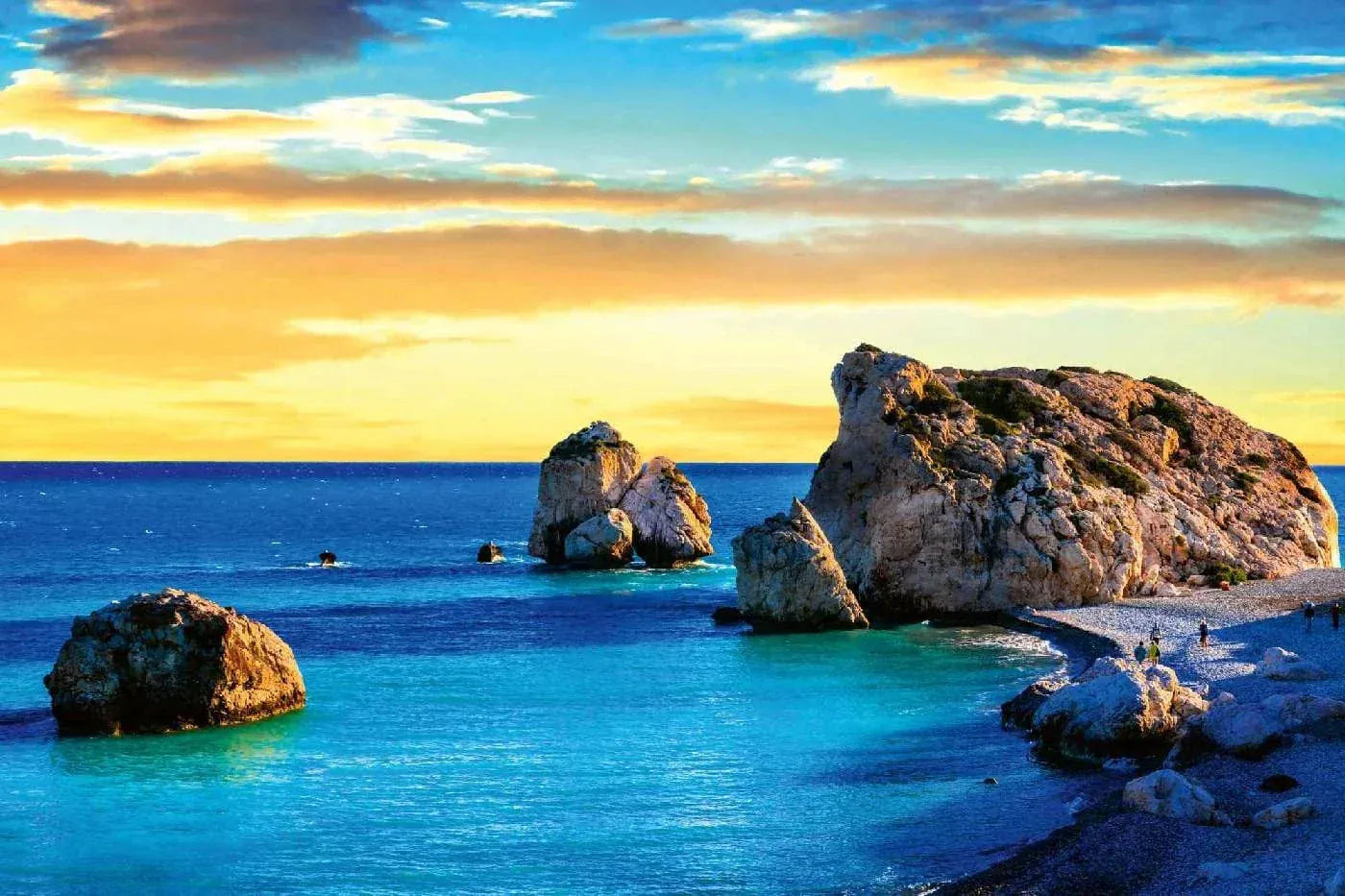 Fototapetes ar jūras skatu - Afrodītes līcis, (375x250 cm) D-ART