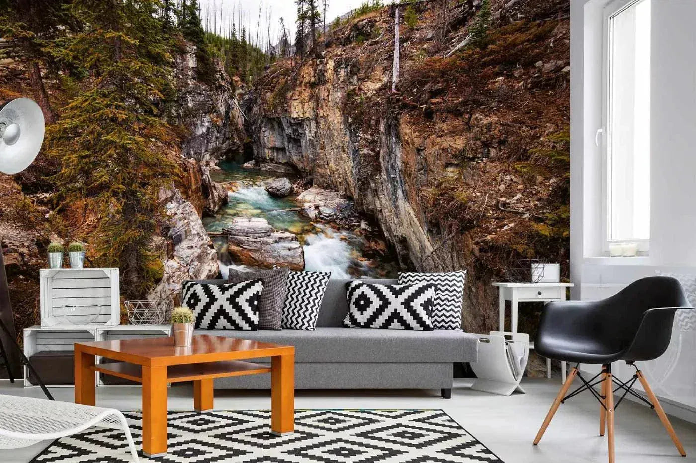 Fototapetes ar kalna upi - Upe Kootenay, (375x250 cm) D-ART