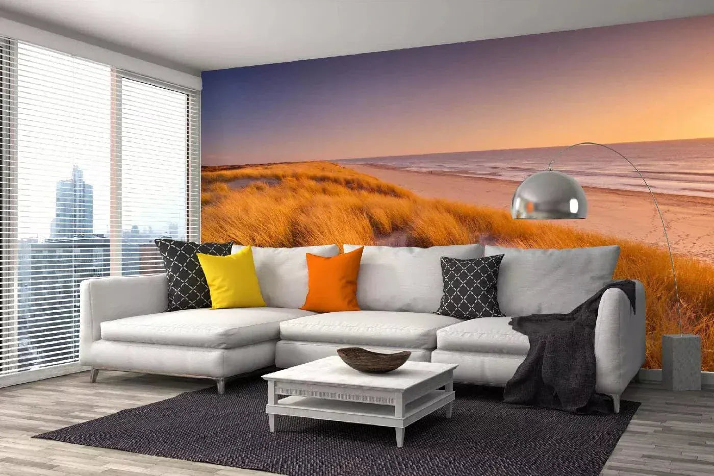 Fototapetes ar pludmali - Kāpas un saulriets, N3209, 375x250 cm D-ART