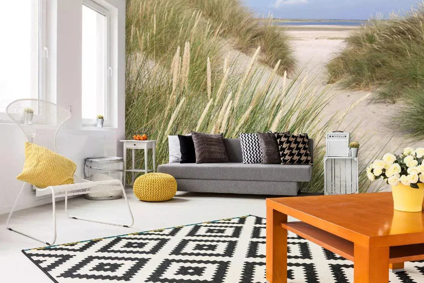 Fototapetes ar pludmali - Smilšu kāpās, N3210, 375x250 cm D-ART