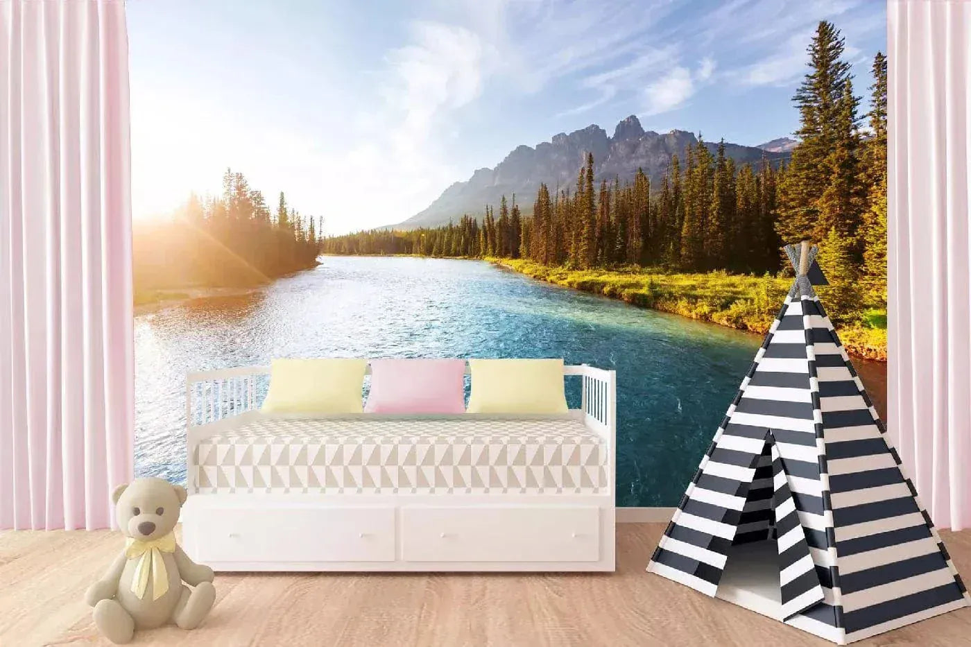 Fototapetes ar skaistu ainavu - Castle kalns, Kanāda, 375x250 cm D-ART