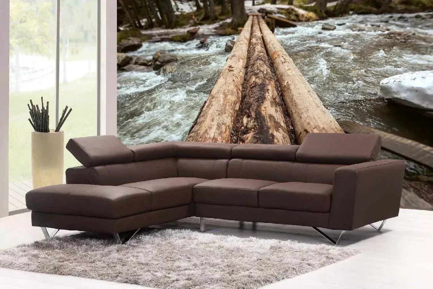 Fototapetes ar skaistu ainavu - Kalnu upe, 375x250 cm D-ART