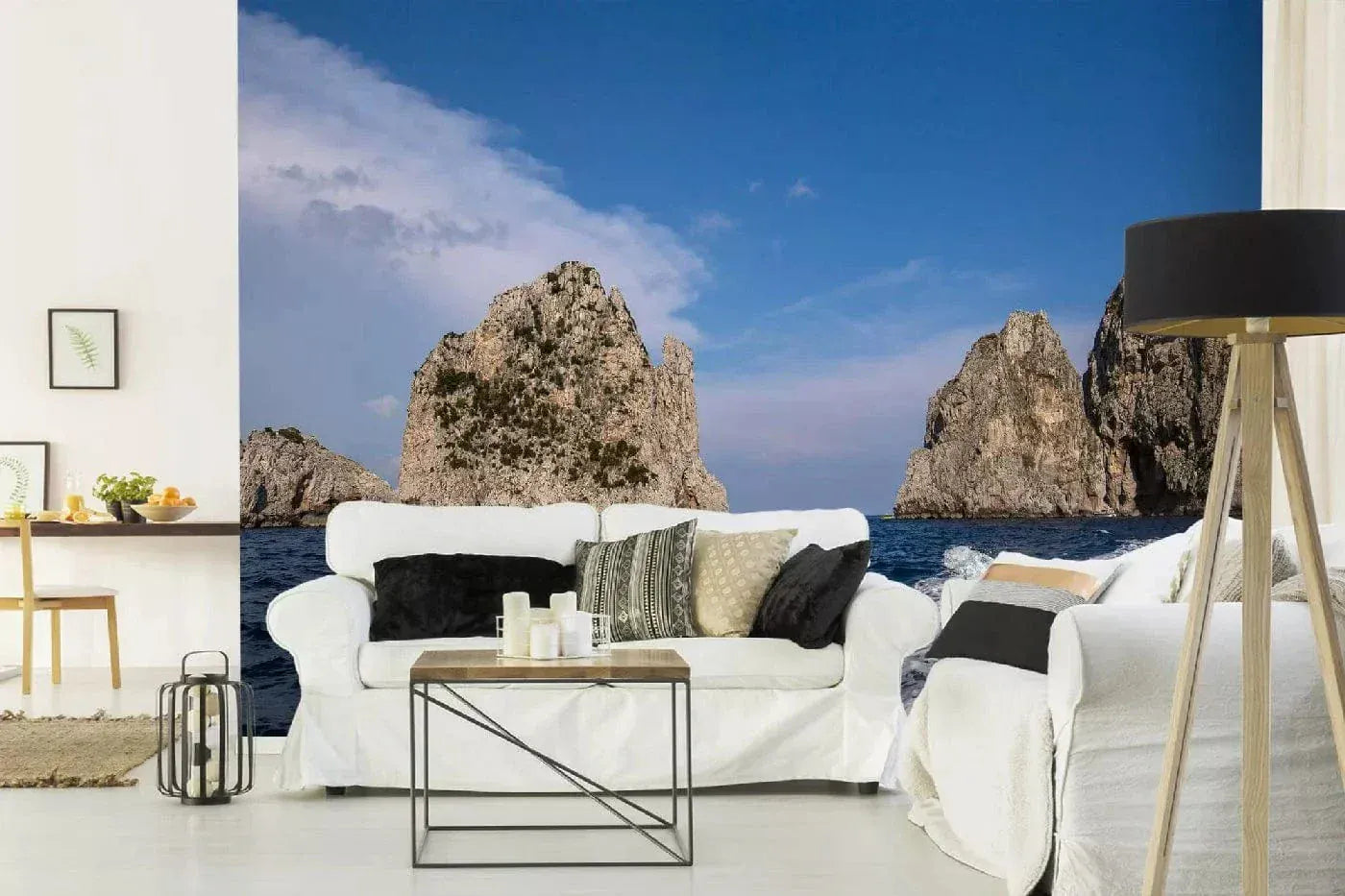 Fototapetes ar tropisko jūru- Faraglioni sala, 375x250 cm D-ART