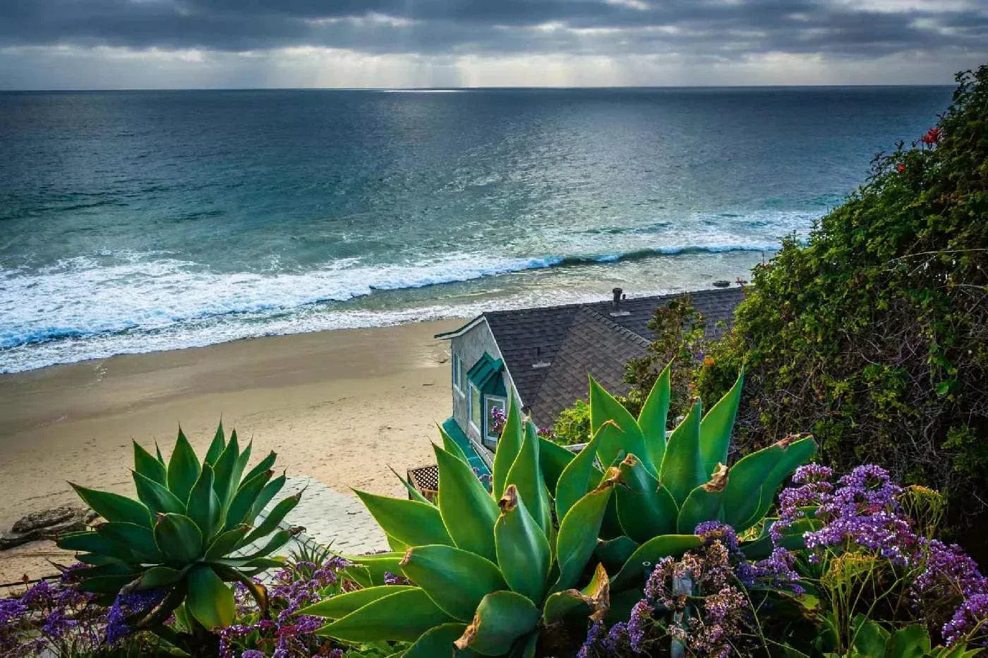 Fototapetes ar tropisko jūru - Lagūnas pludmale, (375x250 cm) D-ART