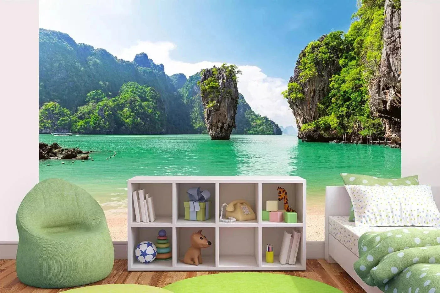 Fototapetes ar tropisko jūru- Sala Taizemē, 375x250 cm D-ART