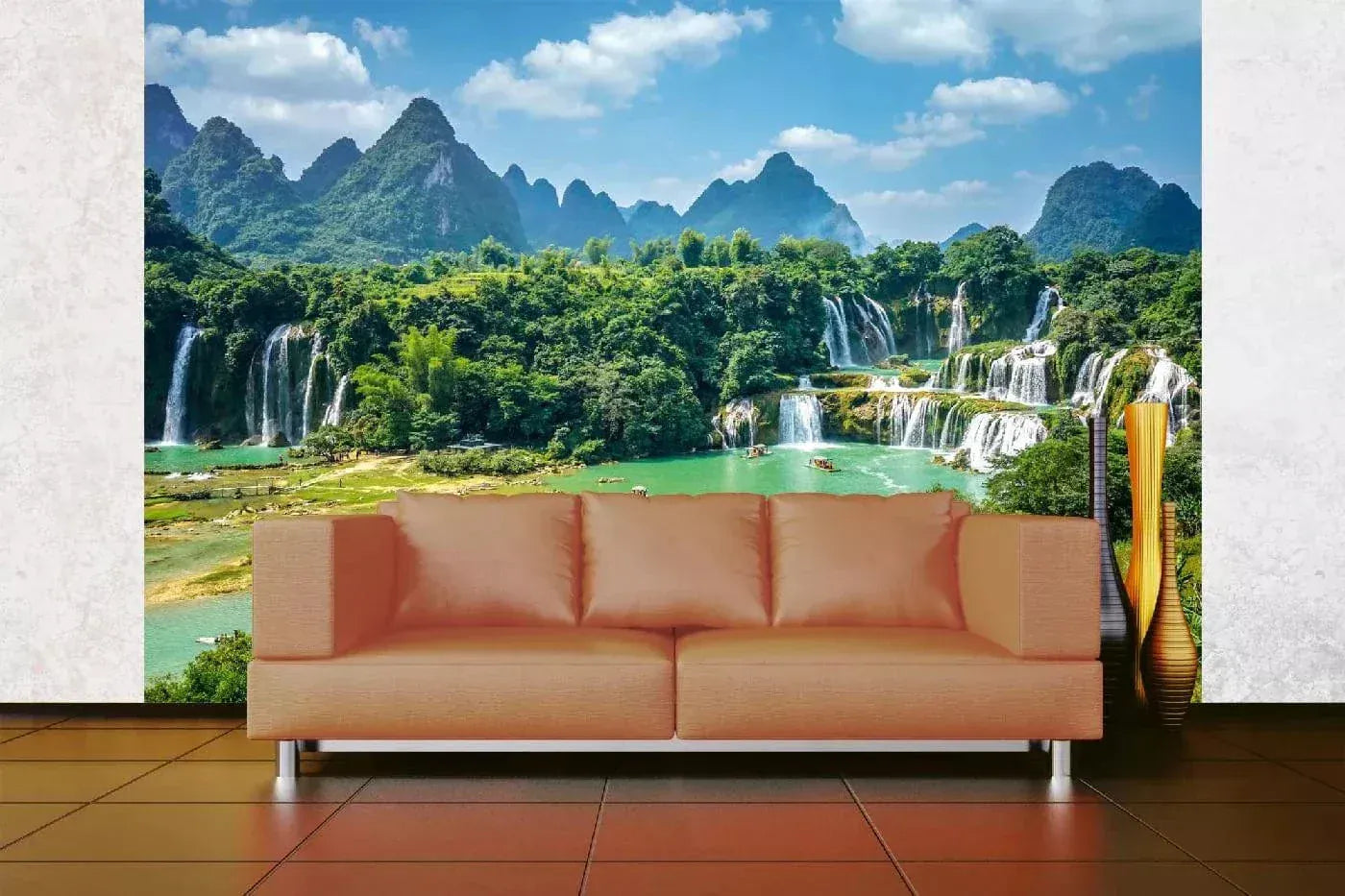 Fototapetes ar ūdenskritumu - Detian ūdenskritums, (375x250 cm) D-ART