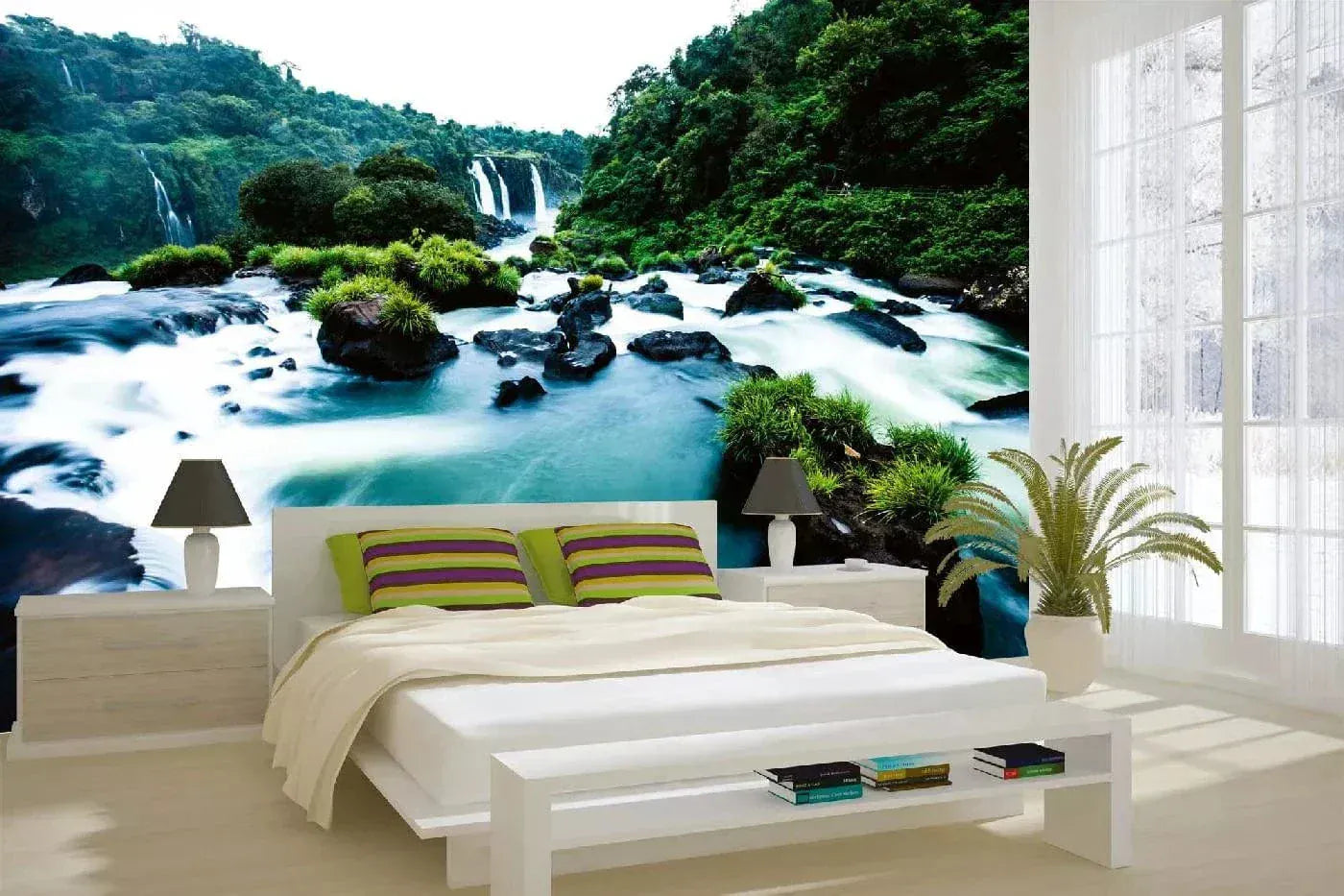 Fototapetes ar ūdenskritumu - Iguassu ūdenskritumi, Argentīna, (375x250 cm) D-ART