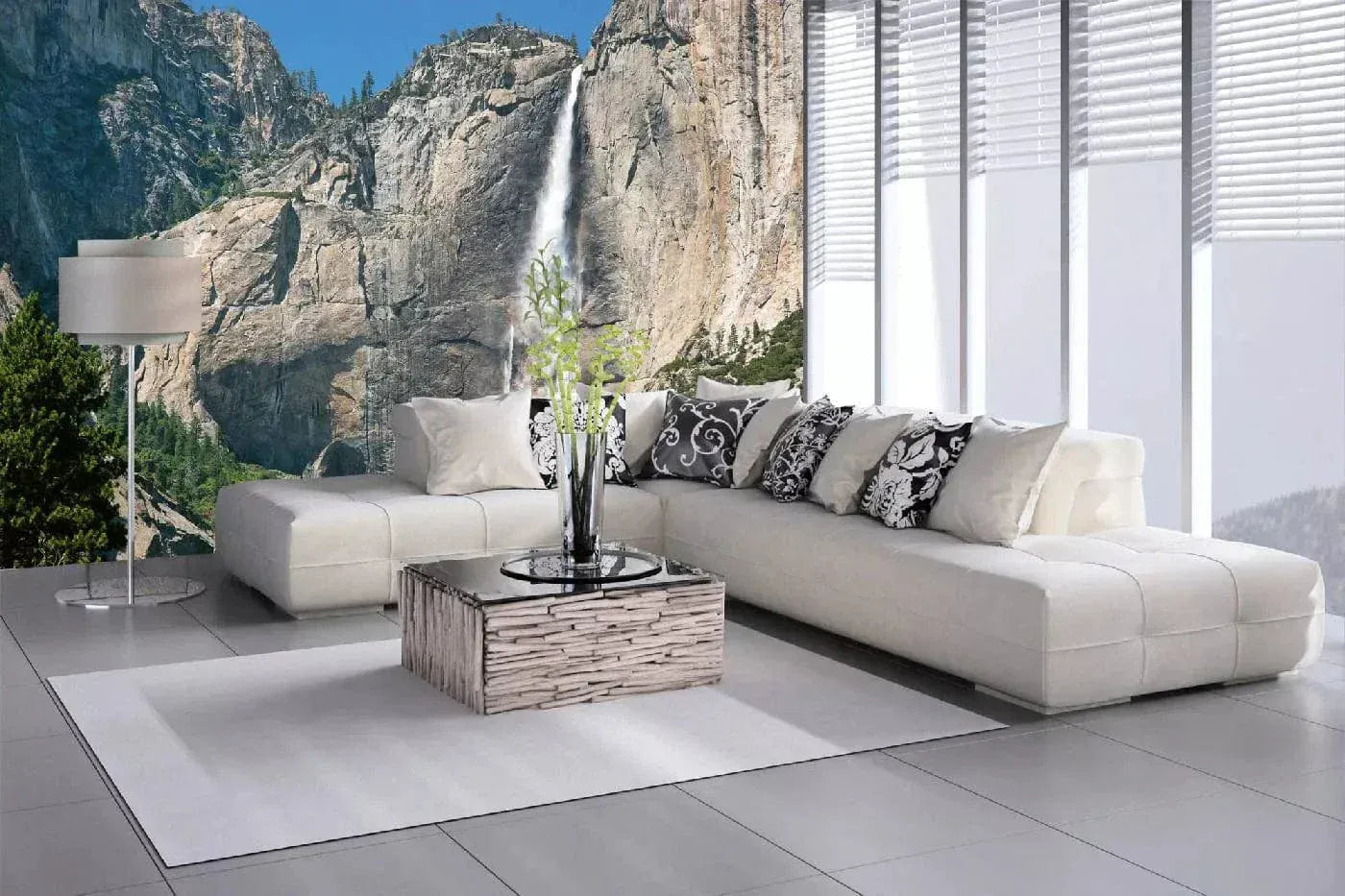 Fototapetes ar ūdenskritumu - Jošemites parks, (375x250 cm) D-ART