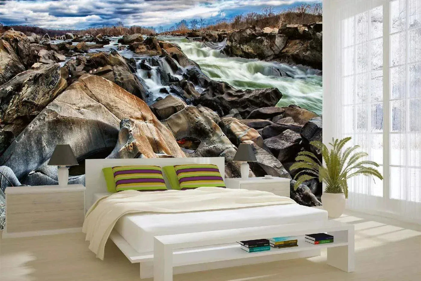 Fototapetes ar ūdenskritumu - Lielais ūdenskritumu parks, (375x250 cm) D-ART