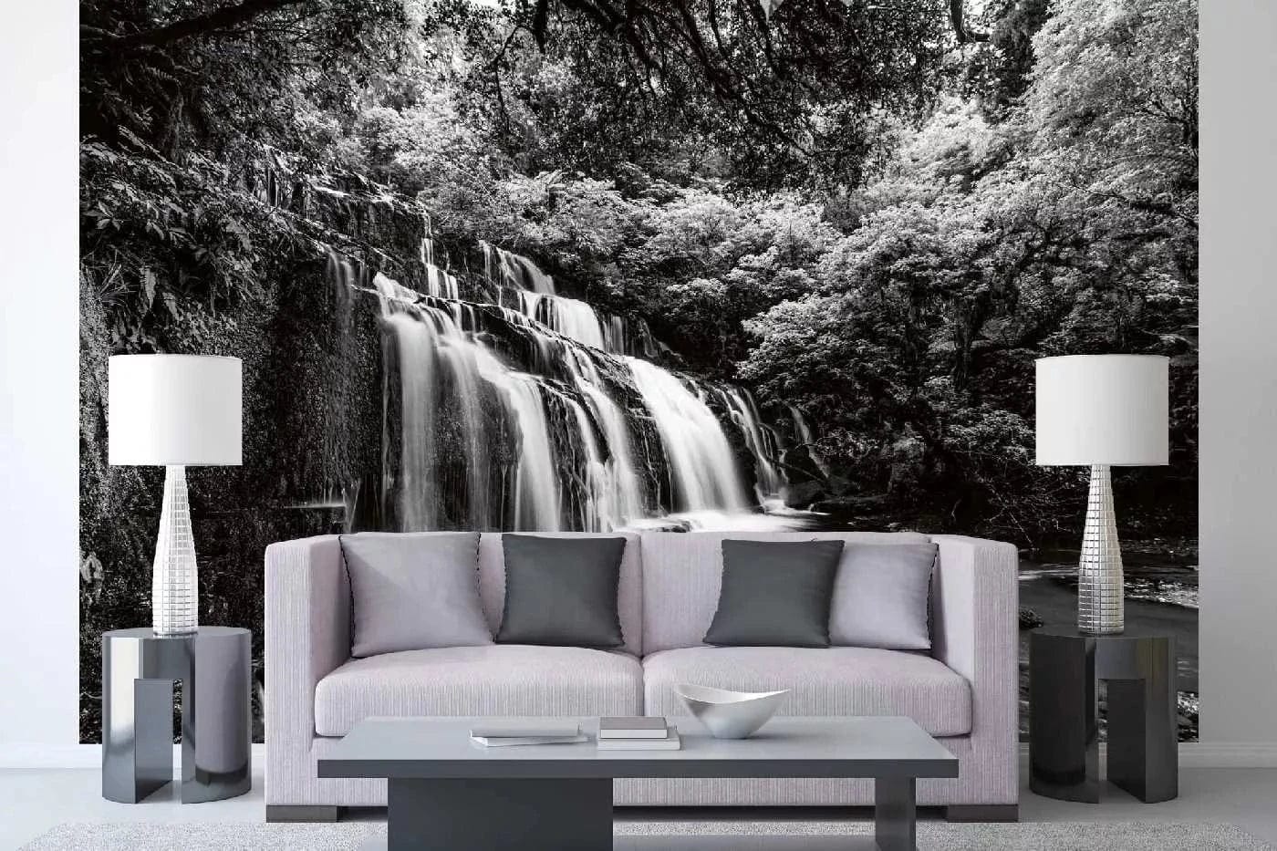 Fototapetes ar ūdenskritumu - Purakaunui ūdenskritums, (375x250 cm) D-ART