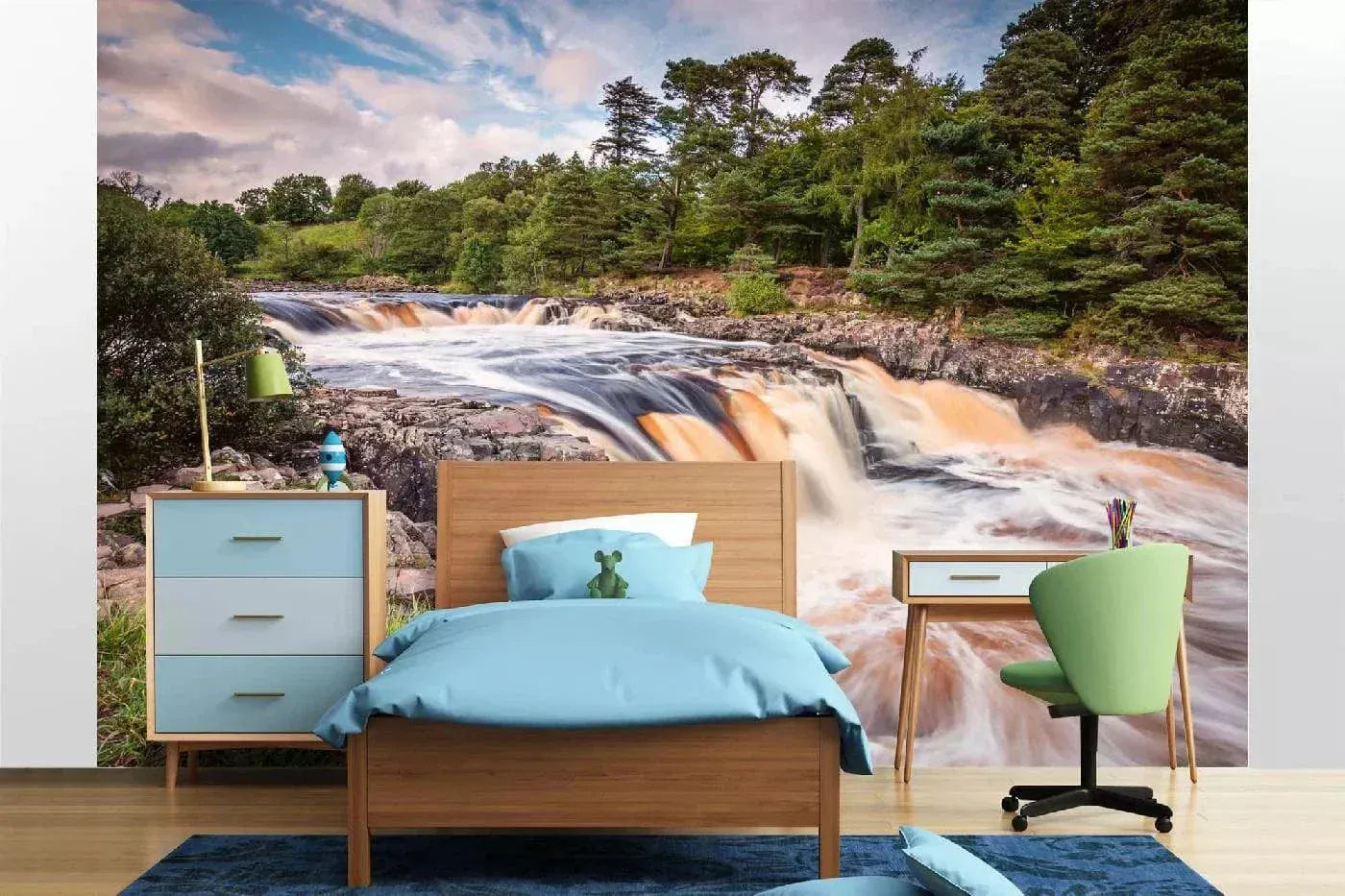 Fototapetes ar ūdenskritumu - Whin Sill ūdenskritums, 375x250 cm D-ART