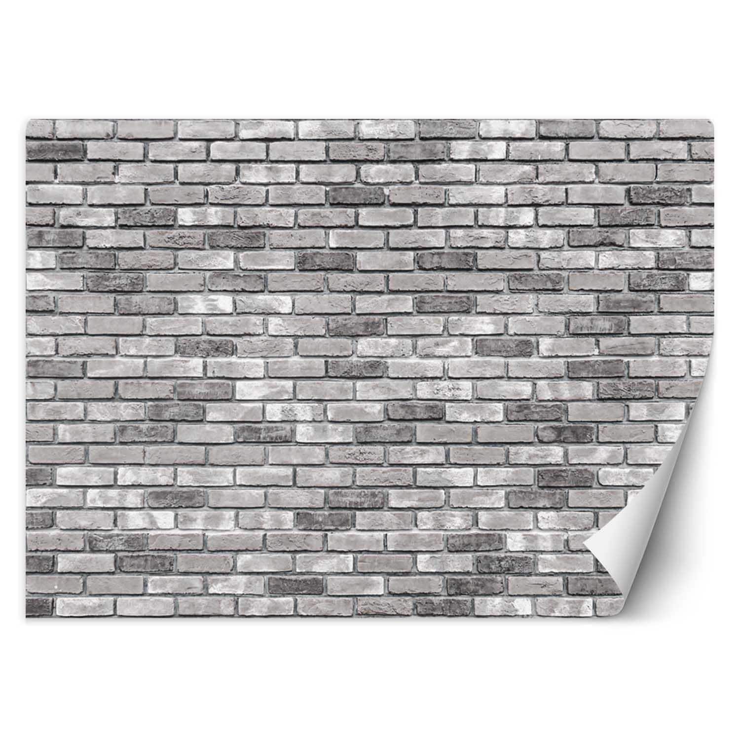 Fototapetes, Pelēku ķieģeļu siena Home Decor