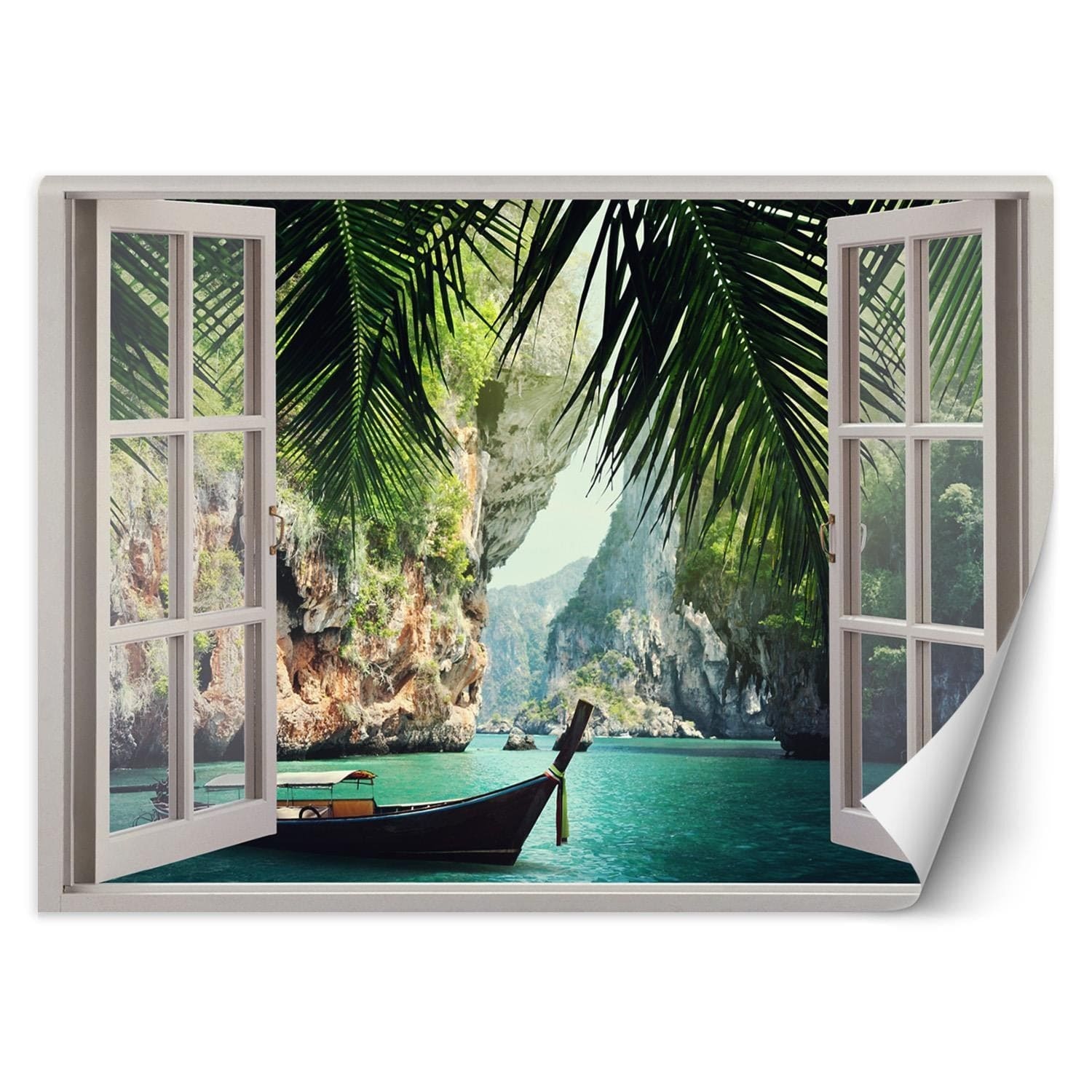 Fototapetes, Skats no loga Tropiskais Paradīzes līcis Home Decor