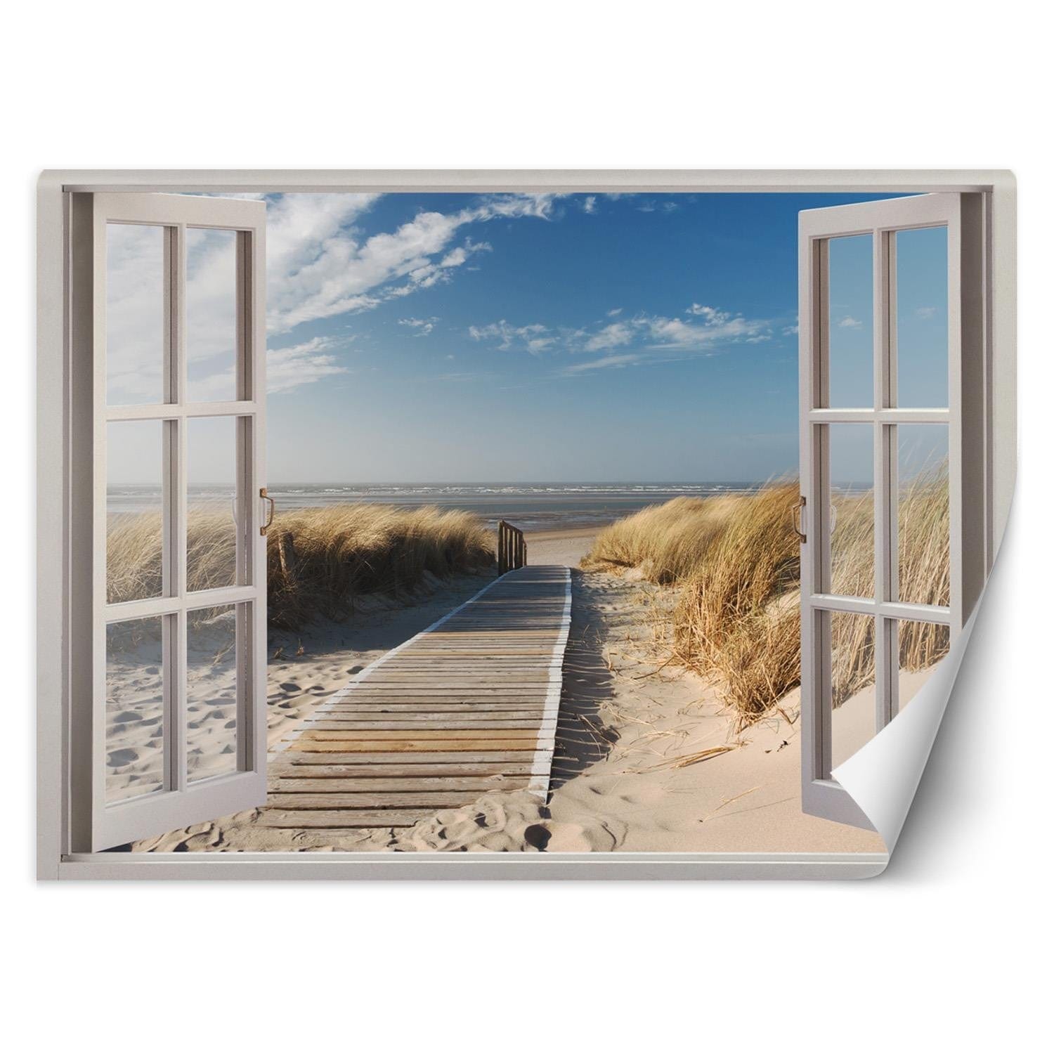 Fototapetes, Skats no loga uz pludmali Home Decor