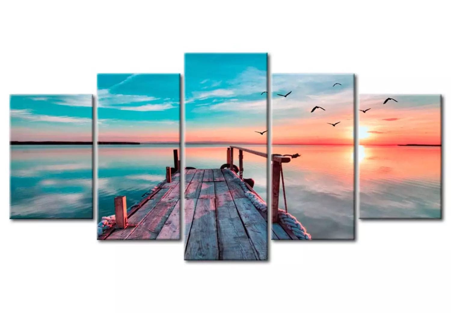 Glezna ar akrila stiklu - Aizmirstā jahtu osta, 92827 Home trends