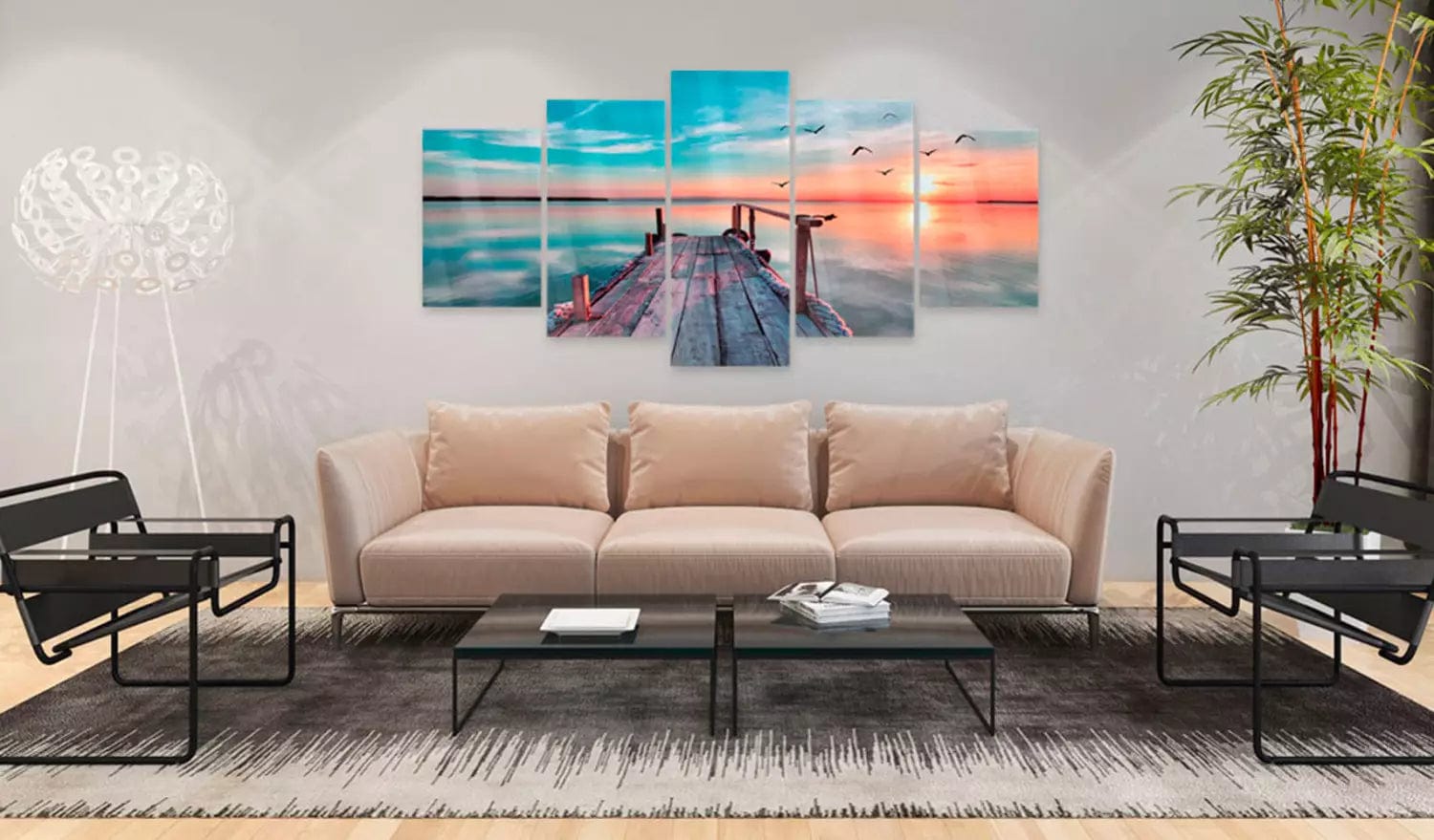 Glezna ar akrila stiklu - Aizmirstā jahtu osta, 92827 Home trends