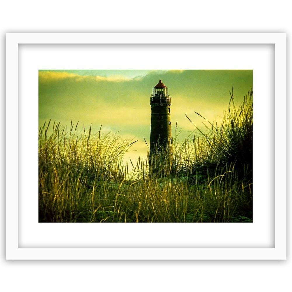 Glezna baltā rāmī - View Of The Lighthouse 4 Home Trends DECO
