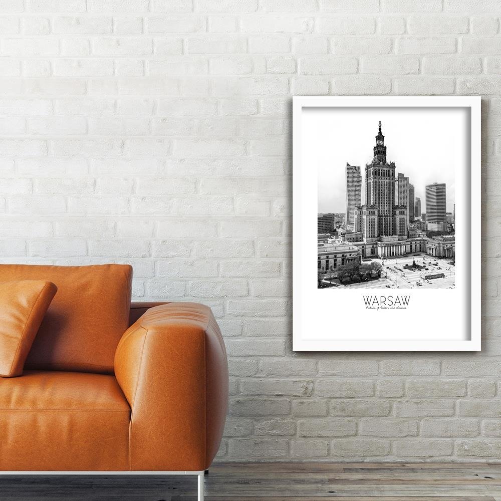 Glezna baltā rāmī - Warsaw Palace Of Culture Home Trends DECO