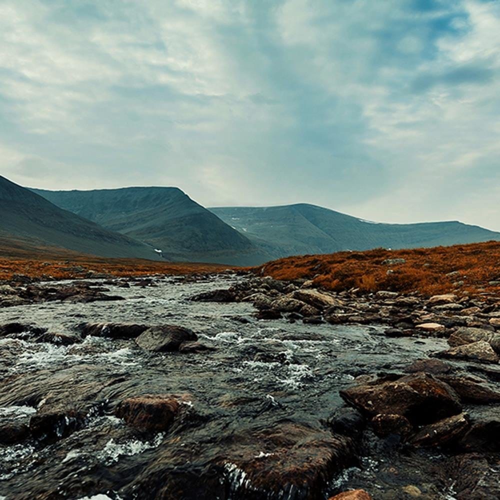 Glezna baltā rāmī - Wild River 4 Home Trends DECO