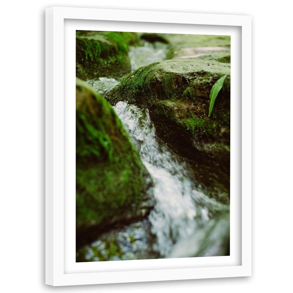 Glezna baltā rāmī - Wild River Home Trends DECO