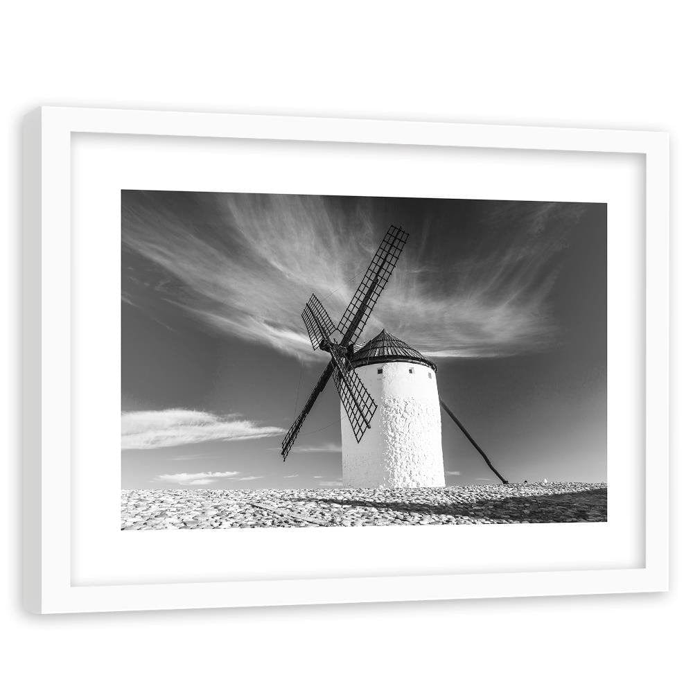 Glezna baltā rāmī - Windmill 2 Home Trends DECO