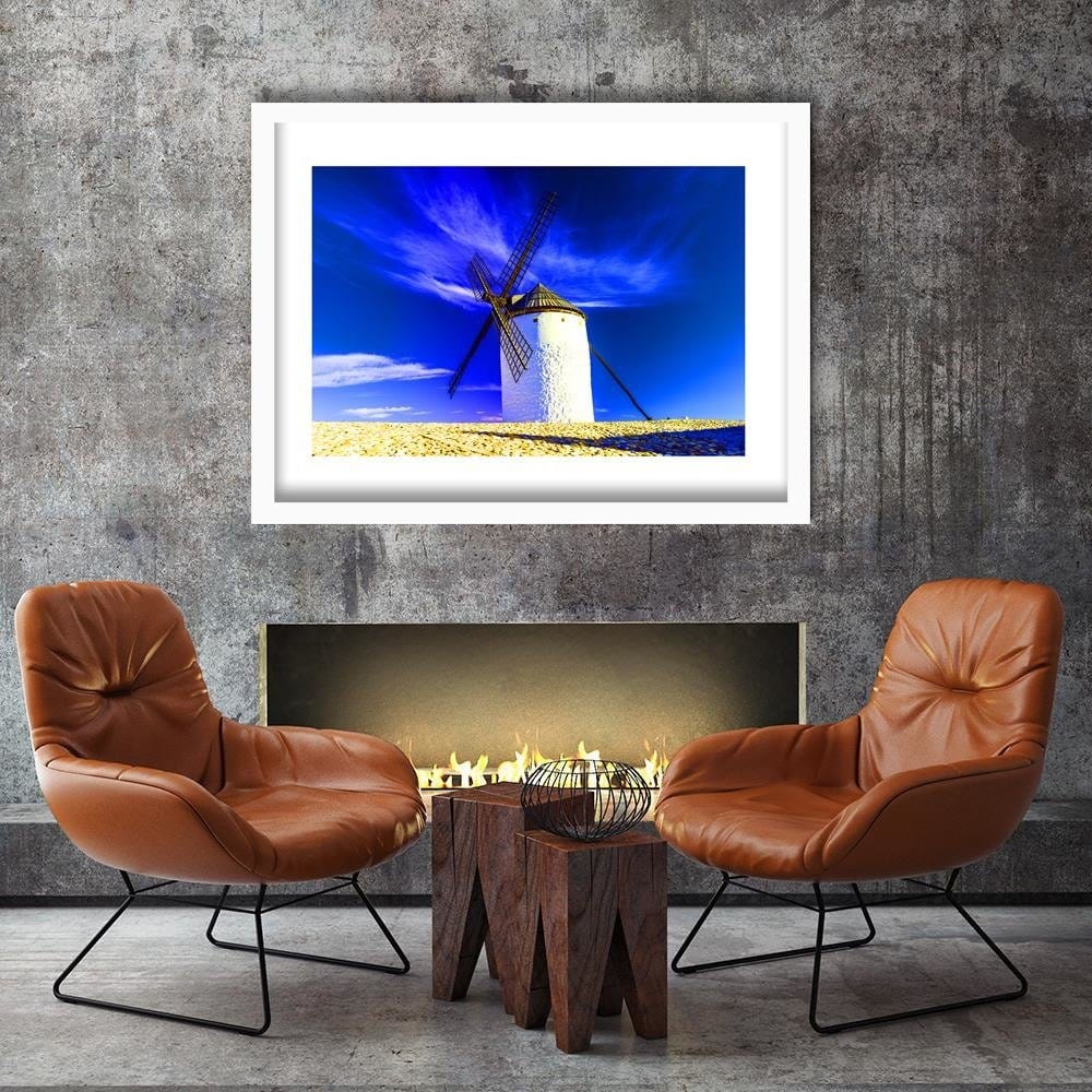 Glezna baltā rāmī - Windmill 3 Home Trends DECO