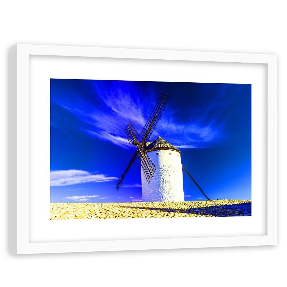 Glezna baltā rāmī - Windmill 3 Home Trends DECO