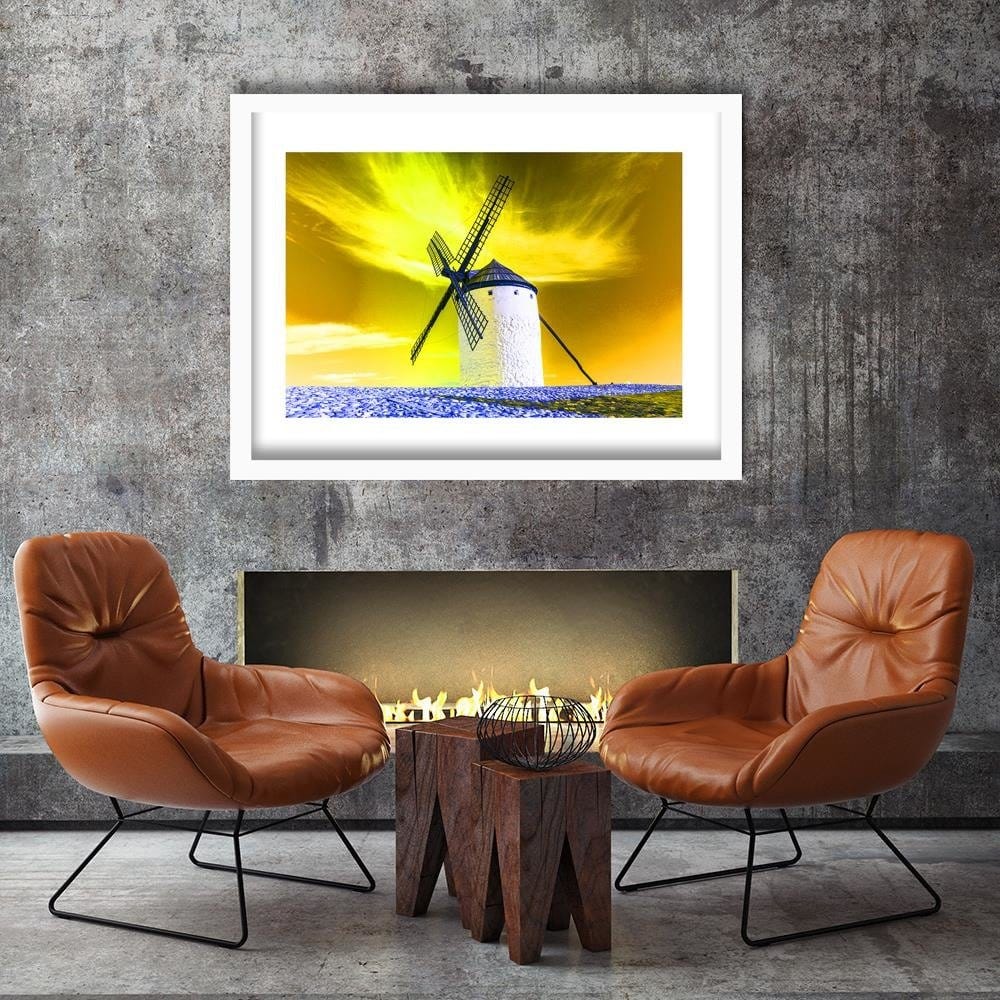 Glezna baltā rāmī - Windmill 4 Home Trends DECO