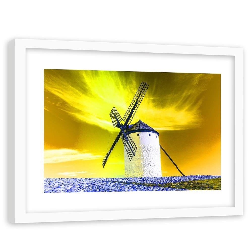 Glezna baltā rāmī - Windmill 4 Home Trends DECO