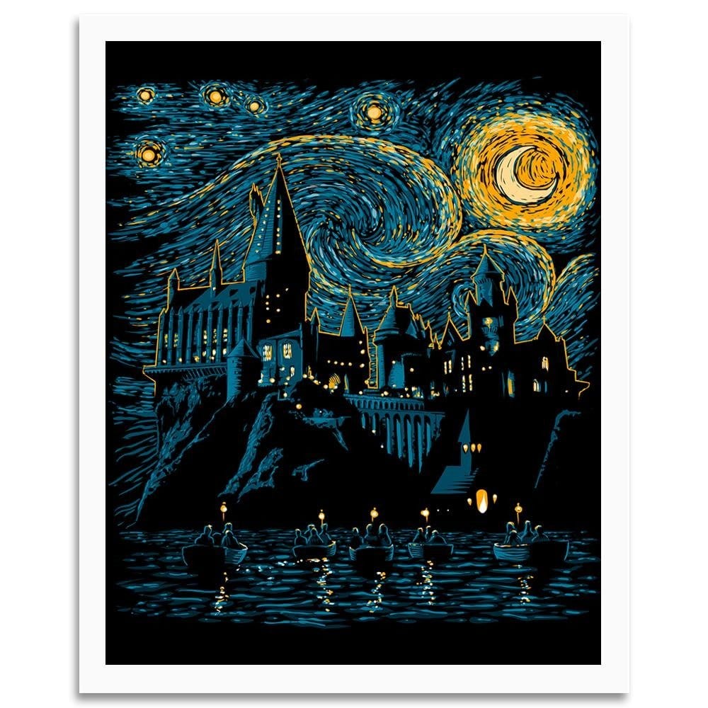 Glezna baltā rāmī - Wizard School Home Trends DECO