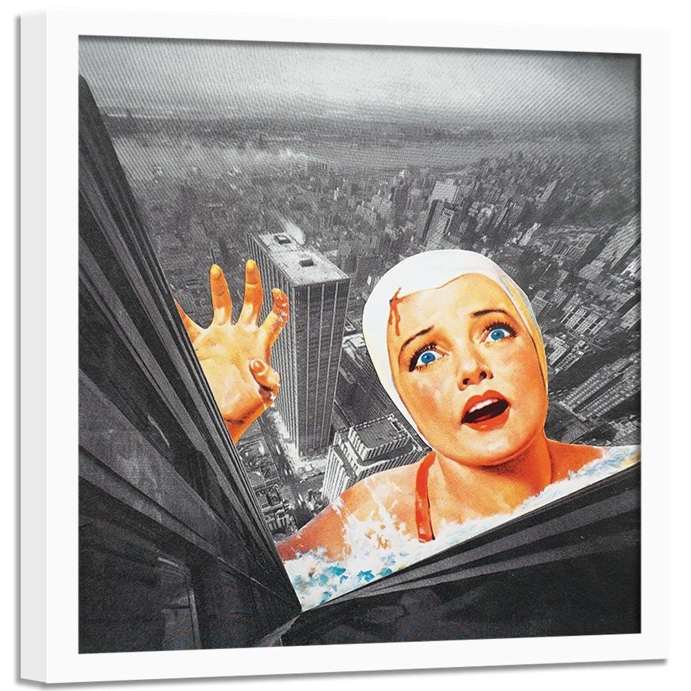 Glezna baltā rāmī - Woman In Bonnet Home Trends DECO