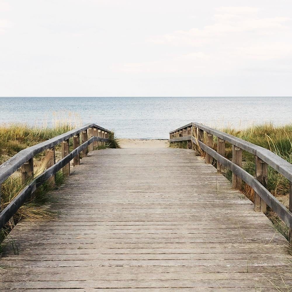 Glezna baltā rāmī - Wooden Way The Seas Home Trends DECO