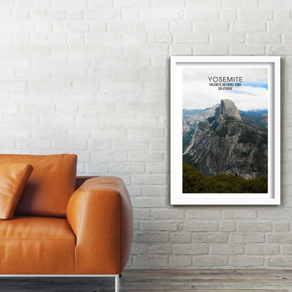 Glezna baltā rāmī - Yosemite National Park Home Trends DECO