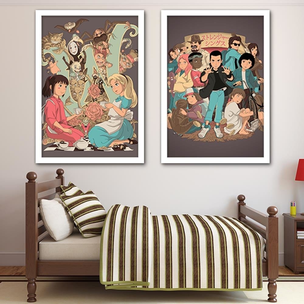 Glezna baltā rāmī - Young Heroes Home Trends DECO