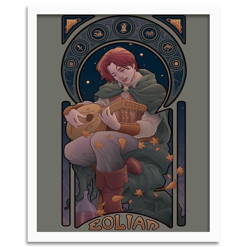 Glezna baltā rāmī - Young Musician Home Trends DECO