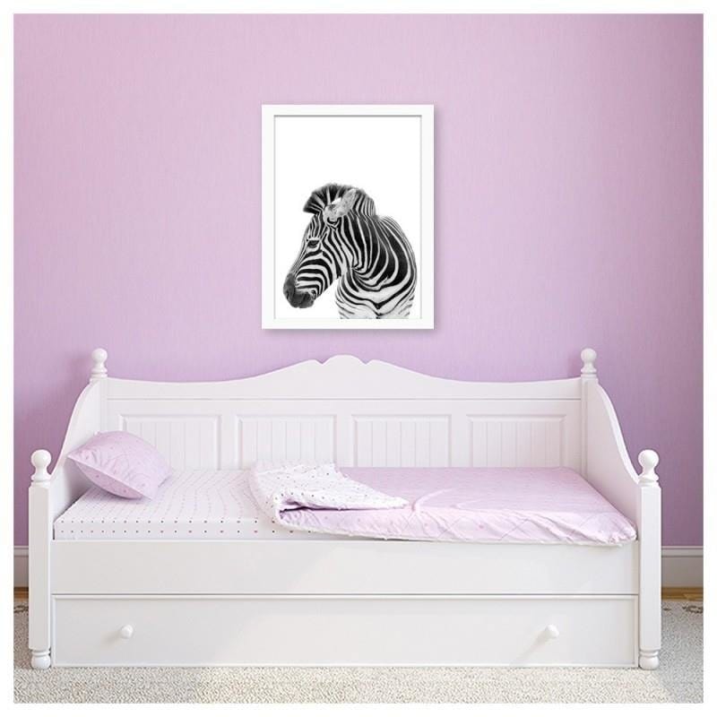 Glezna baltā rāmī - Zebra Home Trends DECO