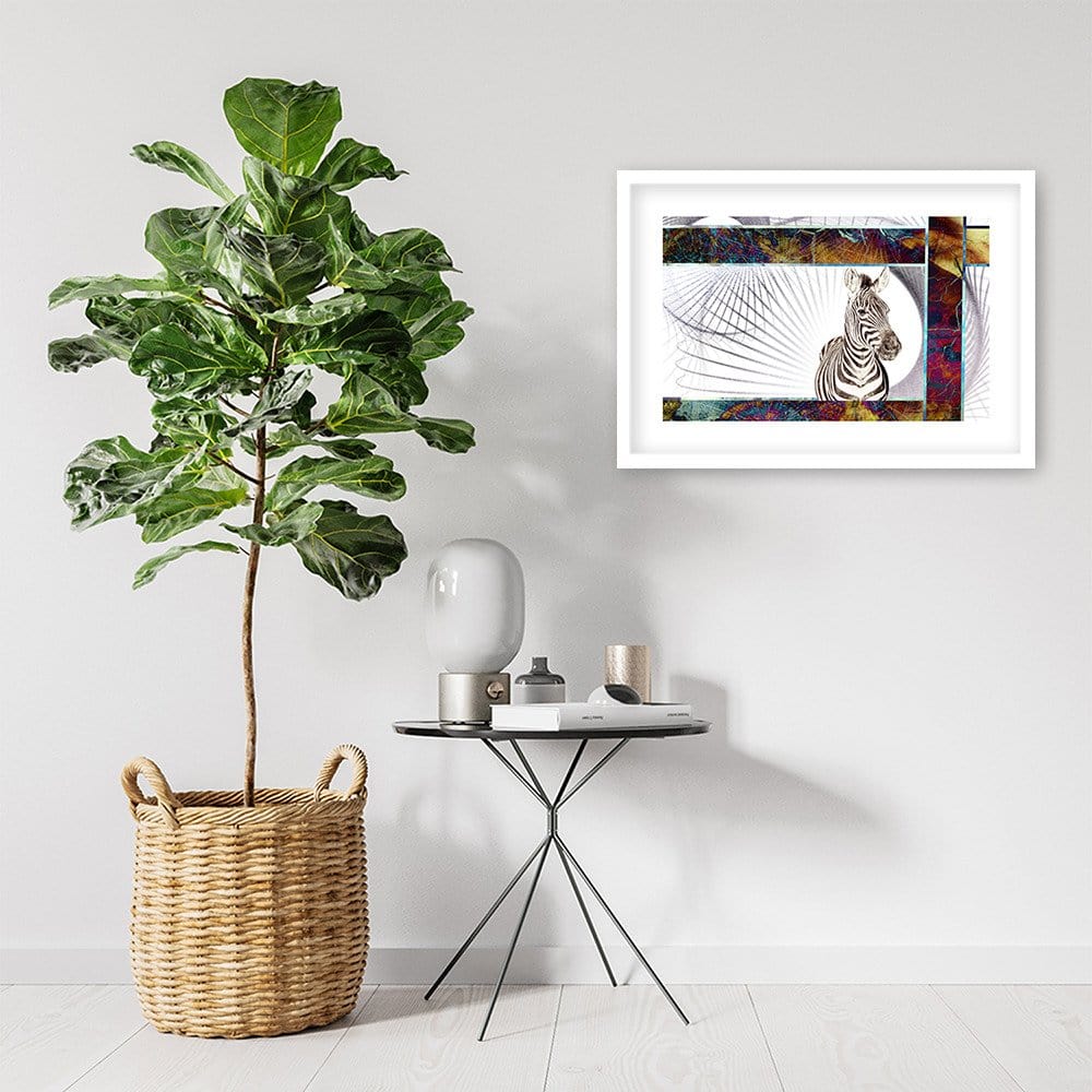 Glezna baltā rāmī - Zebra Home Trends DECO
