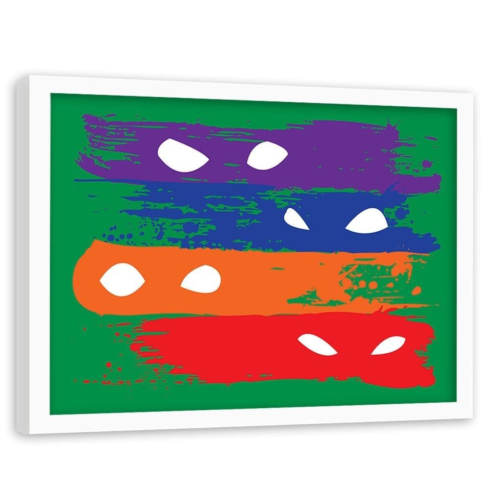 Glezna baltā rāmī - Zorro Artwork Home Trends DECO