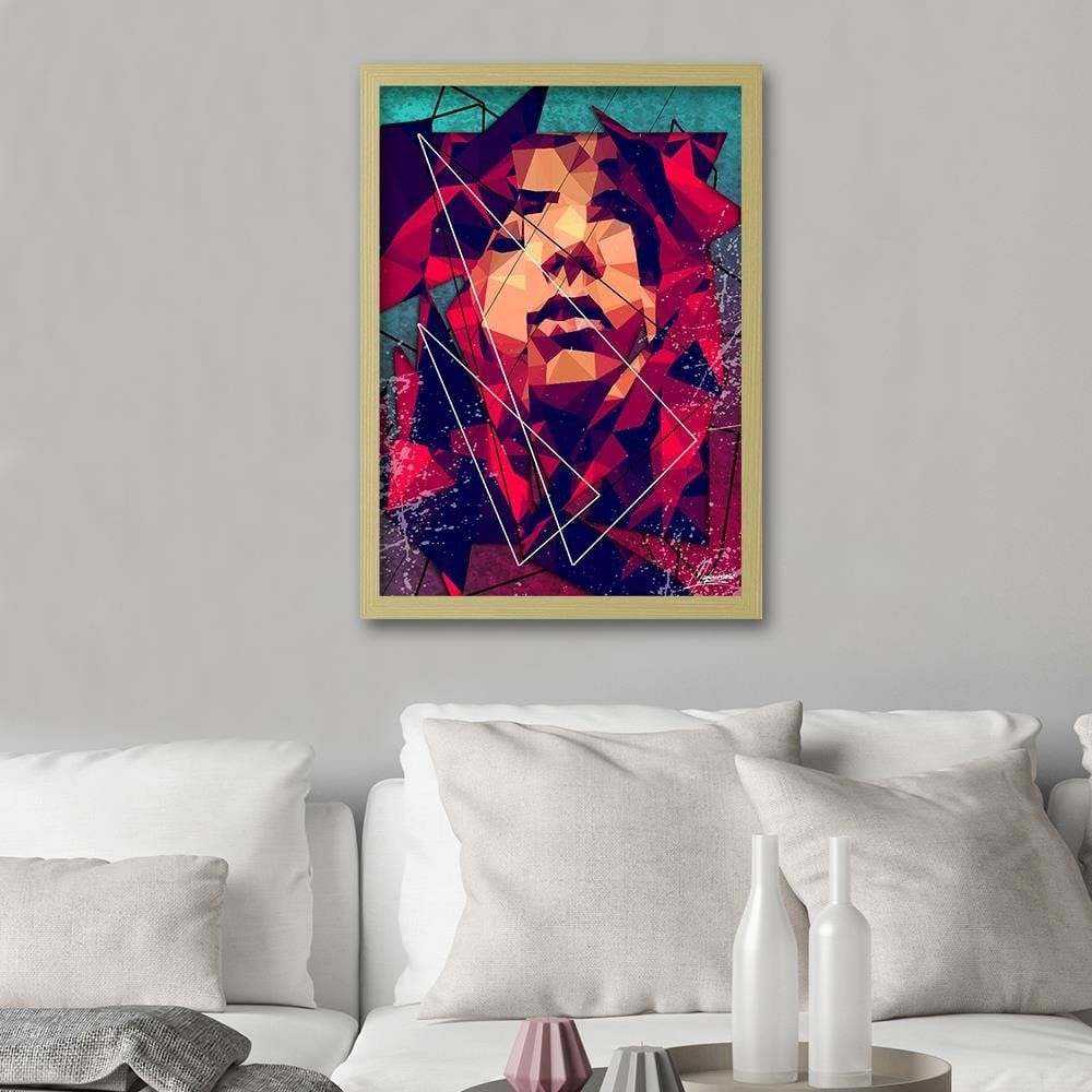 Glezna bēšā rāmī - A Woman's Face Home Trends DECO