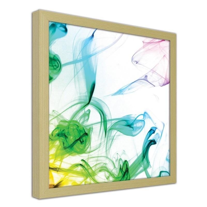 Glezna bēšā rāmī - Abstract color smoke Home Trends DECO