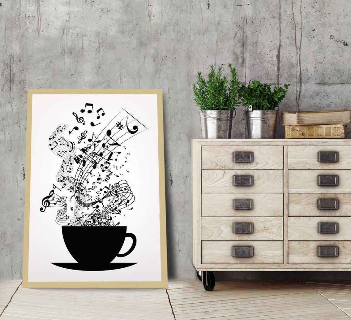 Glezna bēšā rāmī - Abstract Home Trends DECO