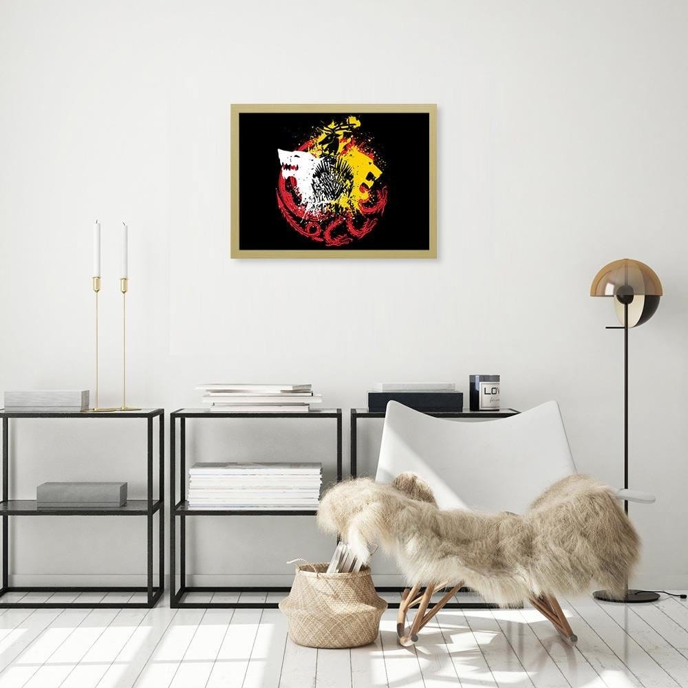 Glezna bēšā rāmī - Abstraction Home Trends DECO