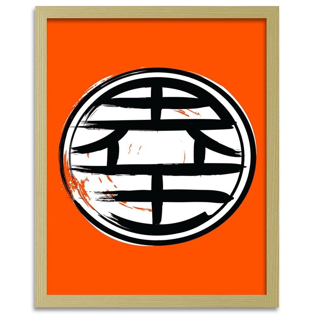 Glezna bēšā rāmī - Abstraction Orange Home Trends DECO